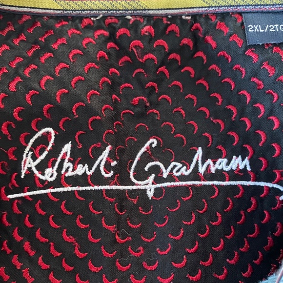 Robert Graham Black and Red Striped Dress Shirt - Picture 14 of 14